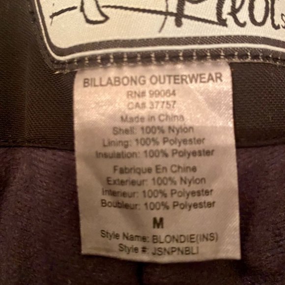 *NOT FOR SALE/SOLD* Billabong Pilot Series Snowboard Pants (Sz M) NWOT - Picture 5 of 5